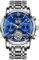 RORIOS Herrenuhren Automatik Mechanische Uhr Mit Edelstahlband - Klassische Leuchtende Wasserdichte Armbanduhr für Männer