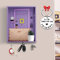 VUEJIC Friends Key Holder & Monica's Door Frame Keychain Cute Home Gift for TV Show Merchandise Lovers, Purple Handmade Key Hooks,Vintage Home Decorative Wall, Organizer Mail Key Holder for Wall