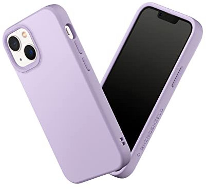 RhinoShield Case kompatibel mit [iPhone 13 Mini] | SolidSuit - Stoßdämpfende & schlanke Schutzhülle mit Premium Finish - 3.5 Meter Fallschutz - Austauschbare Kamera-Ringe - Violett
