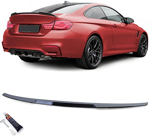 Sport Heckspoiler Lippe Schwarz Glanz passend für 4er BMW F32 Coupe 13-21