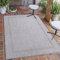 Carpetsale24 In- & Outdoor Teppich Wetterfest 160x230 cm Sisal Optik Silberfarbe - Teppich Waschbar, Wasserfest, Pflegeleicht und Flachgewebe - Ideal für Balkon, Garten, Terrasse und als Küchenteppich