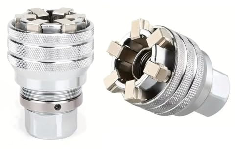 Abruga Upgraded Adjustable Universal Socket Wrench, Professional 3/8 Inch to 3/4 Inch 10mm-19mm Universal Sockets Tools for 3/8 Drive Ratchet Torque Wrench and Power Drill