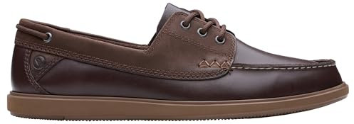 Clarks Homme Bratton Boat Chaussures Bateau, Dark Brown, 41 EU