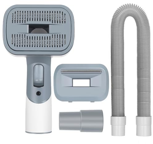 MOPEI 2 en 1 Brosse Aspirateur Chien et Chat | Outil de Toilettage Convient à la plupart des aspirateurs avec tuyaux de 32 mm et 35 mm