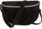 MIRROSI® Bauchtasche Damen, Made in Italy, Echtleder Umhängetasche Echtes Leder, Brusttasche, Crossbody Bag aus WLD Veloursleder, in 3 Größen erhältlich (Schwarz WLD Silberner Reißverschluss) (Gr.L)