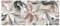 Lupia - Quadro Moderno Stampa su Tela Canvas World, Leaves Mix Foglie Grigie e Tortora, 52x122 cm, Pronto da Appendere, Made in Italy, Decorazione per Soggiorno, Camera da Letto, Ufficio
