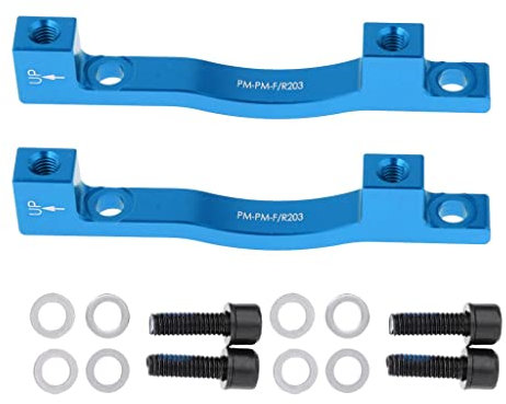 kowaku Hochwertige Fahrrad Scheibenbremse Adapter Set für 203mm Bremssattel, Blau