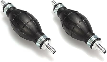 Taicols 2 Pièces 10mm Poire Amorcage Pompe à carburant à main pour voiture, bateau, moteur diesel, essence,Pompe Manuelle Carburant, Pompe Transfert Carburant Liquide pour