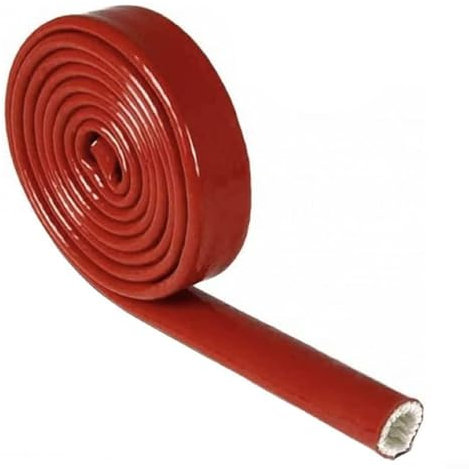 Guaina in fibra di vetro resistente al calore, 1,5 m, guaina per cavi da 10 mm/20 mm/25 mm, protezione per tubazioni in fibra di vetro (25 mm)