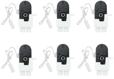 suaywo Interruptor con Cuerda Negra Side Action Mini Pull Cord Switch 2A 250V AC Cable de Encendido Apagado String Pull Switch Interruptor de Cable de Ducha para Mesa,Piso,Pared,Lámpara