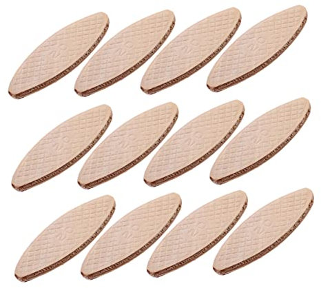 KONTONTY 100pcs Wood Tenon Connector Joining Biscuits Joiner Boards for Tenon Machine Woodworking Biscuits Connection Board for Wood Joining Projects