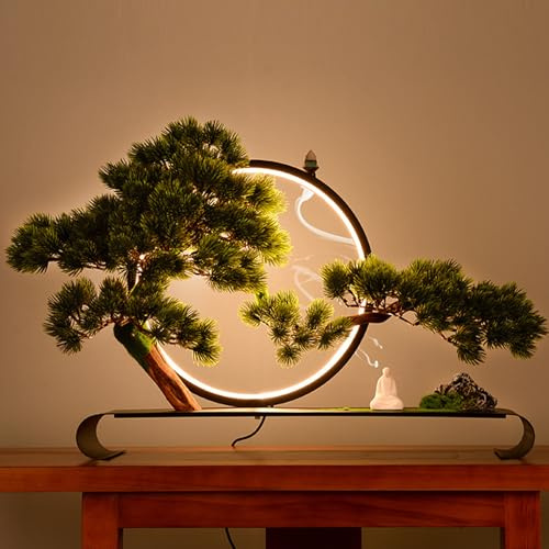 QJSZMEI Künstlicher Bonsai-Baum-Dekor, realistischer künstlicher Bonsai-Baum
