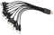 osiuujkw Cable USB Plug And Play, portátil y ligero, rentable, Cable USB Universal 10 en 1, Cable de carga Universal