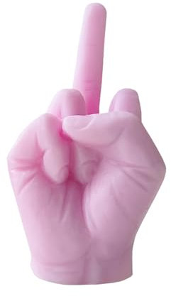 VBBTYRU Mittelfingerförmige Kerzen, Spoof-Kerzen, Mittelfinger-Duftkerzen, Stress abbauen, langanhaltender Duft, einzigartige dekorative Ornamente, Überraschungspartygeschenke