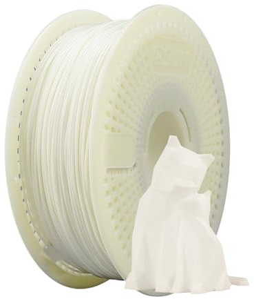 eSUN PLA+ Refill Filament und Spool Kit, Weiß, 1KG | Refill Spoolless PLA Plus 1.75mm und Removable Filament eSpool+, 1KG (2.2 LBS) für 3D Drucker