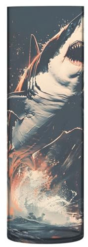 Blumenvase, unzerbrechlich, dekorative moderne Vase, Kunststoffvase für Büro, Zuhause, Meetingtisch, Hai, der aus dem Wasser springt