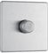 AMK® BG Single Dimmer Switch Push On Off Brushed Steel Controls Light Brightness Variable Lighting Fits 35mm Box