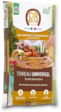 Terreau Universel Or Brun 20L : le choix fiable pour vos plantes