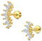 LAURITAMI Gold Helix Piercing Edelstahl 16G Zirkonia Ohr Tragus Knorpel Ohrring Ohrpiercing Ohrstecker 8mm