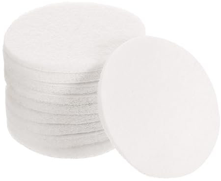 sourcing map 10 Pcs 4 Inch Nylon Hoop Scrubbing Pad 2000 Grits Scrubber Scouring Pads Hoop and Loop Surface Conditioning Drill Scuffing Disc, White