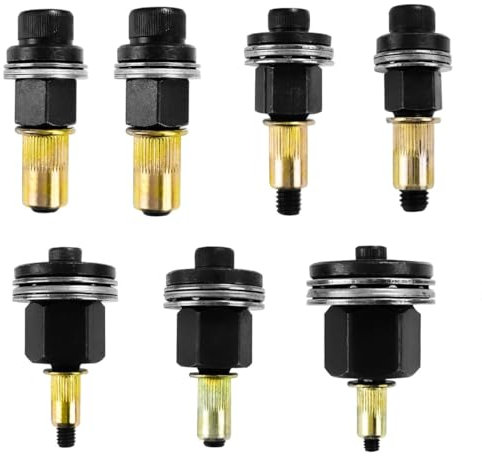 7 Pezzi Rivettatrici Manuali Set, Mandrino Punte Trapano Metallo per Rivettatrice, Strumento per Rivetti, Pistola per Rivetti per M3, M4, M5, M6, M8, M10, M12