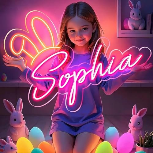 Custom Neon Signs, Personalised Dimmable Led Neon Lights Sign for Wall Decor Wedding Birthday Party Gift Bedroom Bar Shop Name LED Neon Lights