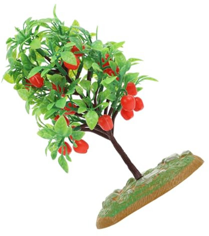 ADOCARN Miniatur Apfelbaum Modell Für Diorama Und Architektur Realistische Landschaftsdekoration Aus Resin Für Modelleisenbahn Und Mikro-landschaften