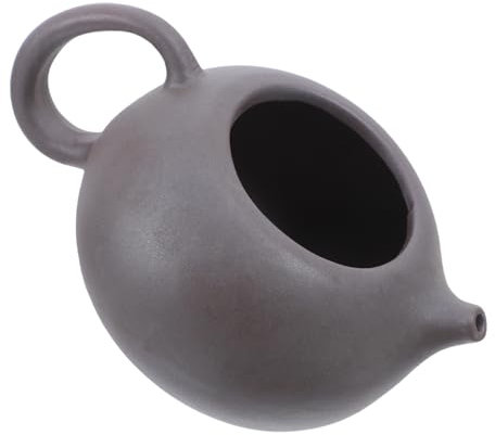 UKCOCO Chinese Clay Teapot Flower Pot Handmade Ceramic Planter for Small Plants Unique Desktop Decor for Home Office Balcony for Cactus Bonsai