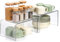 Klares Küchenschrank Organizer, 2 Modern Gewürz Organizer Küche, Küchen-Organizer, Stapelregal, Gewürzregal Stehend, Gewürztreppe, Kücheneckregal für Arbeitsplatte Küche Deko, Tassenregal, Tischregal