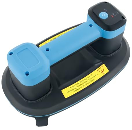 JUYLTOOL 26cm Akku Saugheber mit 2 Motoren,300 KG Saugkraft,Elektrischer Saugheber Glassauger Fliesenheber mit Auto-Nachsauge-Funktion & LCD-Anzeige für Saugkraft & Akkulaufzeit,4500 mAh Akku