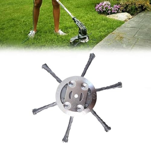 Cabezal De Corte De Alambre De Acero Duradero, Cuchilla De Repuesto Universal De 6 Pulgadas for Cortacésped, Desbrozadora, Cortadora De Césped Y Desbrozadora Eléctrica/De Batería(1pc,6 Blades)
