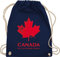 Turnbeutel Rucksack - Länder Fahnen und Flaggen - Canada Not just colder cooler - Souvenir Geschenk - Unisize - Navy Blau - kanada vintage country maple beutelrucksäcke stadt kanadier stoffbeutel