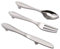 FBSHOP(TM) 3er Set Löffel Gabel Messer Küchenschrank Ziehgriffe Türgriffe Schublade Ziehgriff Knauf Lochabstand 76 mm Schrankgriffe