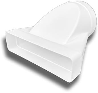 Übergangsstück Adapter PVC flach/eckig > rund System 125 auf Ø 125