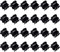Jieddey Haarklammern Mini,24er Pack Damen Haargreifer Kleine Haarspangen Kunststoff Orchidee Clips Pflanzenclips Pins Schellen für Mädchen Frauen 1.5 cm Schwarz