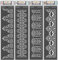 CrafTreat Border Stencils for Painting on Wood - Border 18 and 19 and 20 and 21 (7 cm x 30 cm) (4 Pieces) Reusable Stencils for Painting on Wood, Canvas, Paper, Fabric, Floor, Wall and Tiles