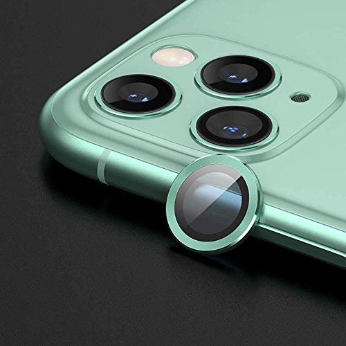 Camera Lens Protector, 2 in 1 Back Camera Screen Protector Glass + Metal Lens Ring for iPhone 11 12 Pro MAX
