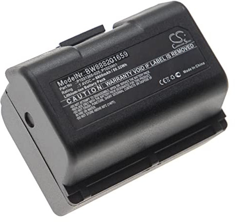 vhbw 1x Akku kompatibel mit Zebra ZQ610, ZQ521, ZQ520, ZQ521 RFID Drucker Kopierer Scanner Etiketten-Drucker (6800 mAh, 7,4 V, Li-Ion)