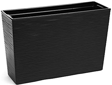 Gordanluk Tall Flowerpot with removable liner Case High Flowerpot large indoor plant pot large plant pots outdoor Trough Planter Textured (Black)