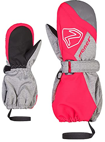 Ziener Unisex Baby Laurus Mitten Ski-Fäustling/Winter | wasserdicht, Lange Stulpe, reflektierend