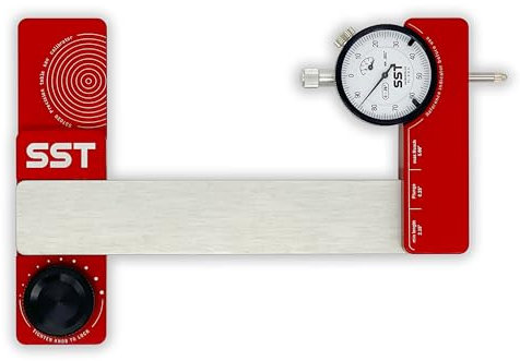 SST - Saw Gauge Calibrator - For Calibrating Saw Blades, Fences, & Jigs - Precise & Accurate Alignment - ½ in. Dial Indicator