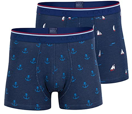 2er Pack - Boxershorts Maritim, Boxer Pants, Bunte lustige Retroshorts