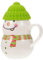 Cabilock 1 Satz Schneemann-becher Getränkebecher Schneemannbecher Für Kinder Cappuccino-tasse Porzellantassen Frühstücksbecher Für Kinder Karikatur Weihnachtstasse Kieselgel Fräulein