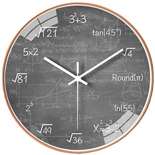 CandyAlley Wanduhr Ohne Tickgeräusche, Modern Groß, Lautlos für Küche, Wohnzimmer, Kinderzimmer, Büro | Gold/25cm