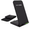 Chargeur sans Fil Universel Pliable 15 W Support de Chargement Portable Qi Fast Charger Support de Pont sans Fil Dock Pad LED Type C pour Smartphone, téléphone Portable, iPhone, Huawei, Samsung