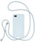 UEEBAI Crossbody Lanyard Phone case for iPhone 7 Plus/iPhone 8 Plus, Silicone Phone Cover Necklace Cord Strap Soft Shockproof Protective Case - Sky Blue