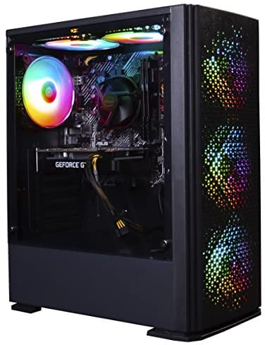 Veno Scorp Gaming PC Desktop Computer: I7-3770 3.4GHz,GT 1030 2GB GPU,16GB DDR3 RAM,256GB NVME M.2 SSD,1TB HDD,500W PSU,Vortex 6 ARGB CASE,600Mbps WiFi,Windows 10