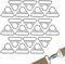 D Ringe aus Metall D Ringe Halbringe Triangle D Ringe Stahl 38mm 30 Stück Robuste D Ringe für DIY Handtasche Geldbörse Hardware Schlüsselband Geldbörse Taschen Gurte Silber