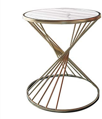 CHEMYO Nordic Net Rot Kreative Runde Kleine Couchtisch Einfache Marmor Sofa Seite Nachttisch Licht Ecke