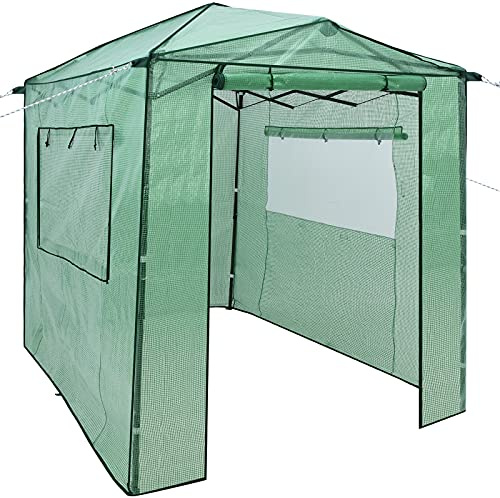 RELAX4LIFE Serre de Jardin 180x250x230 cm à Hauteur Réglable